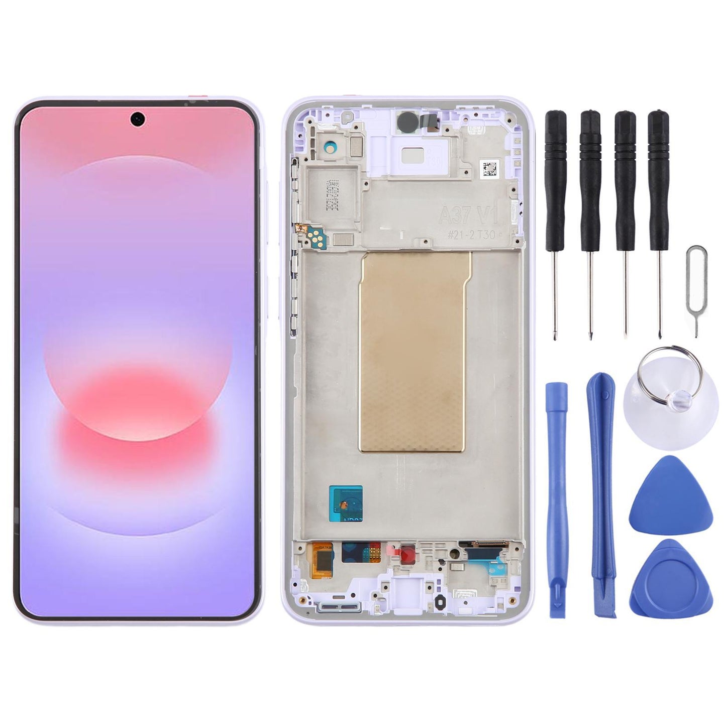 Display unit OLED voor Samsung Galaxy A37 SM-A376B (paars)