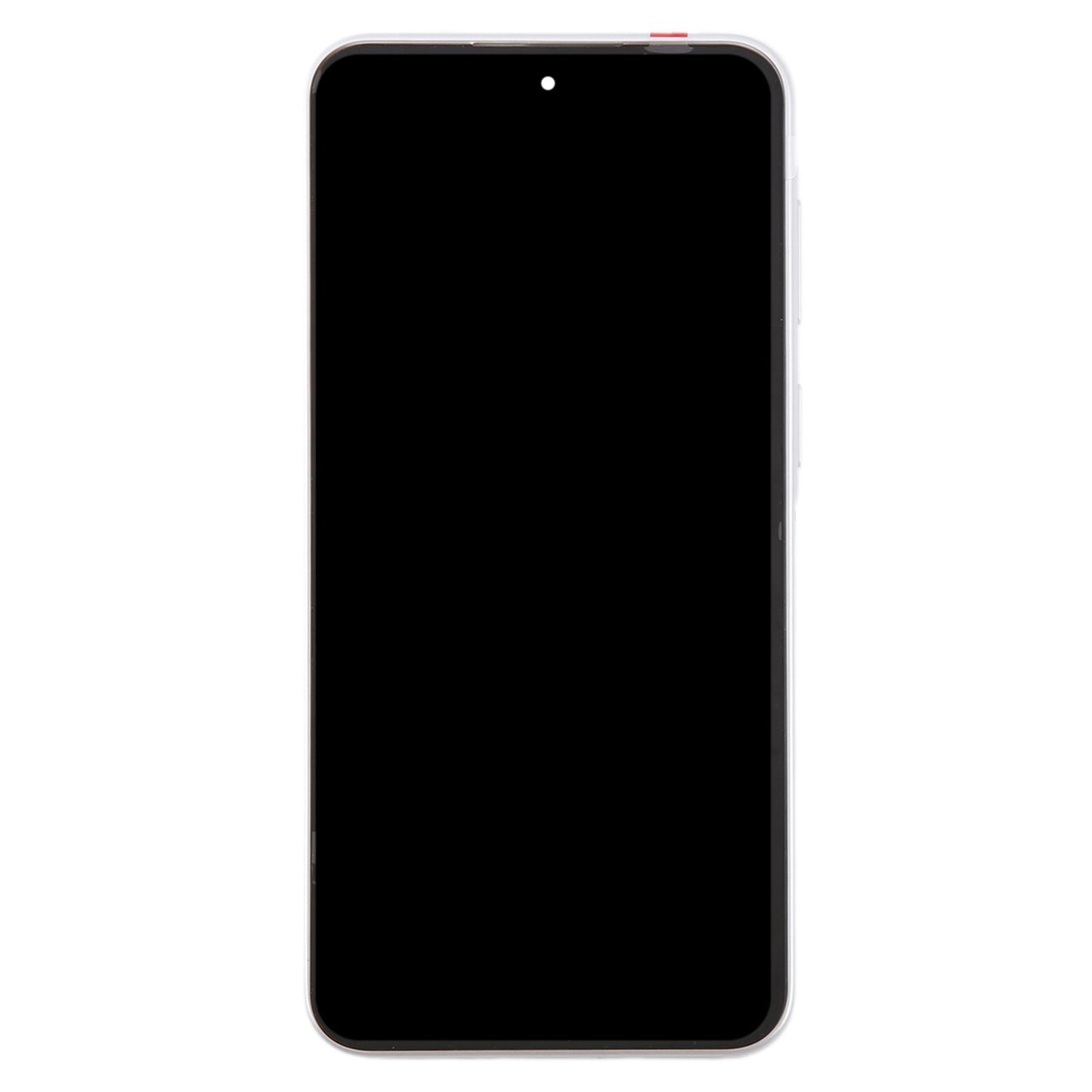 Display unit OLED voor Samsung Galaxy A37 (SM-A376B) met frame (zilver)