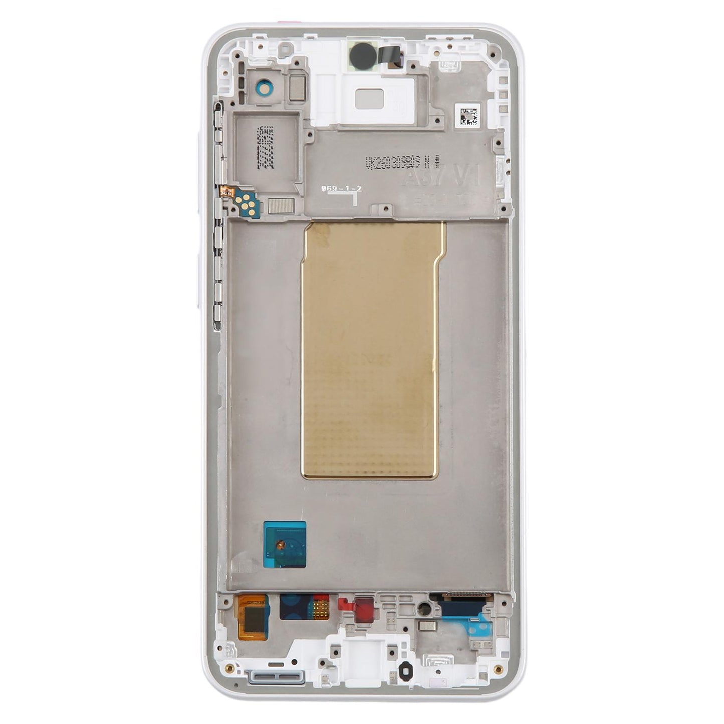Display unit OLED voor Samsung Galaxy A37 (SM-A376B) met frame (zilver)
