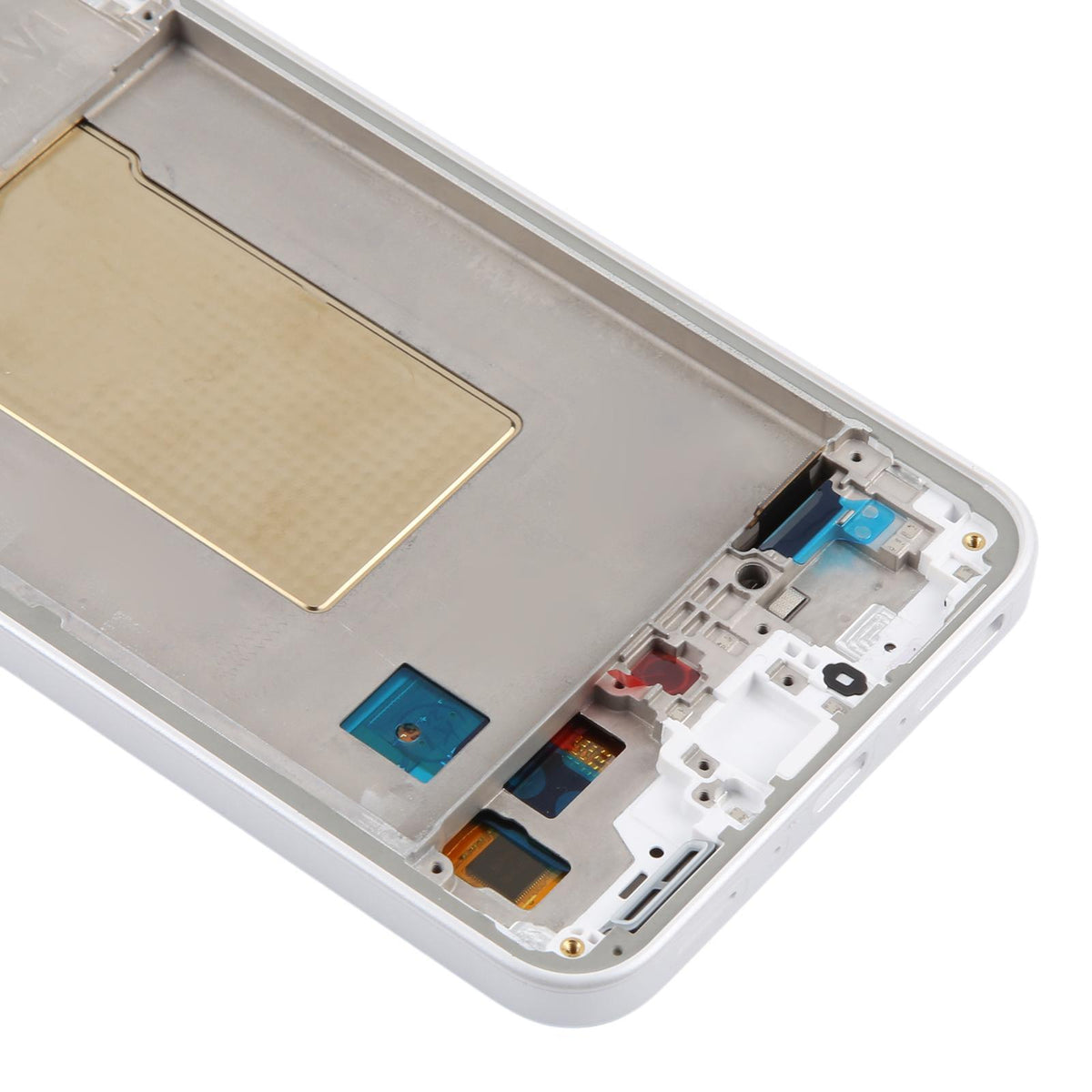 Display unit OLED voor Samsung Galaxy A37 (SM-A376B) met frame (zilver)