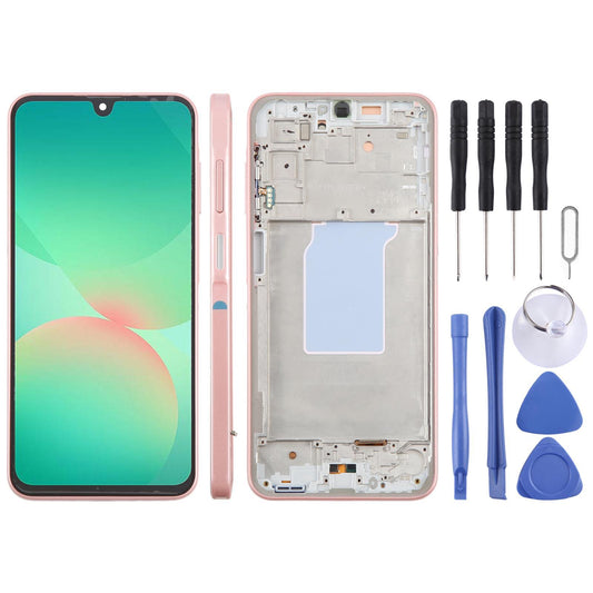 Display unit Super AMOLED voor Samsung Galaxy A26 SM-A266B (roze)