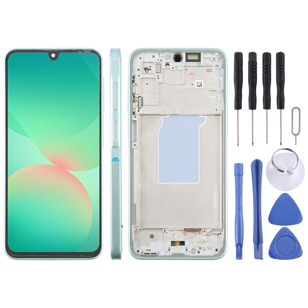 Display unit AMOLED voor Samsung Galaxy A26 SM-A266B (met frame, Groen)