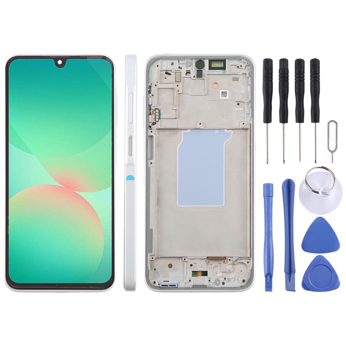Display unit AMOLED voor Samsung Galaxy A26 SM-A266B (met frame, Wit)