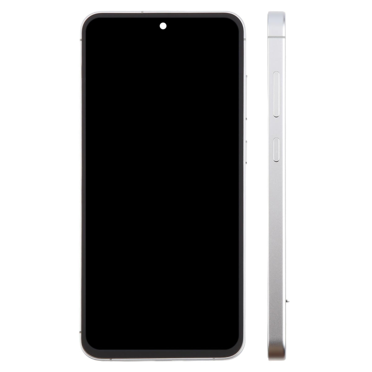 Display unit AMOLED voor Samsung Galaxy S24 FE (SM-S721B) met frame (zilver)