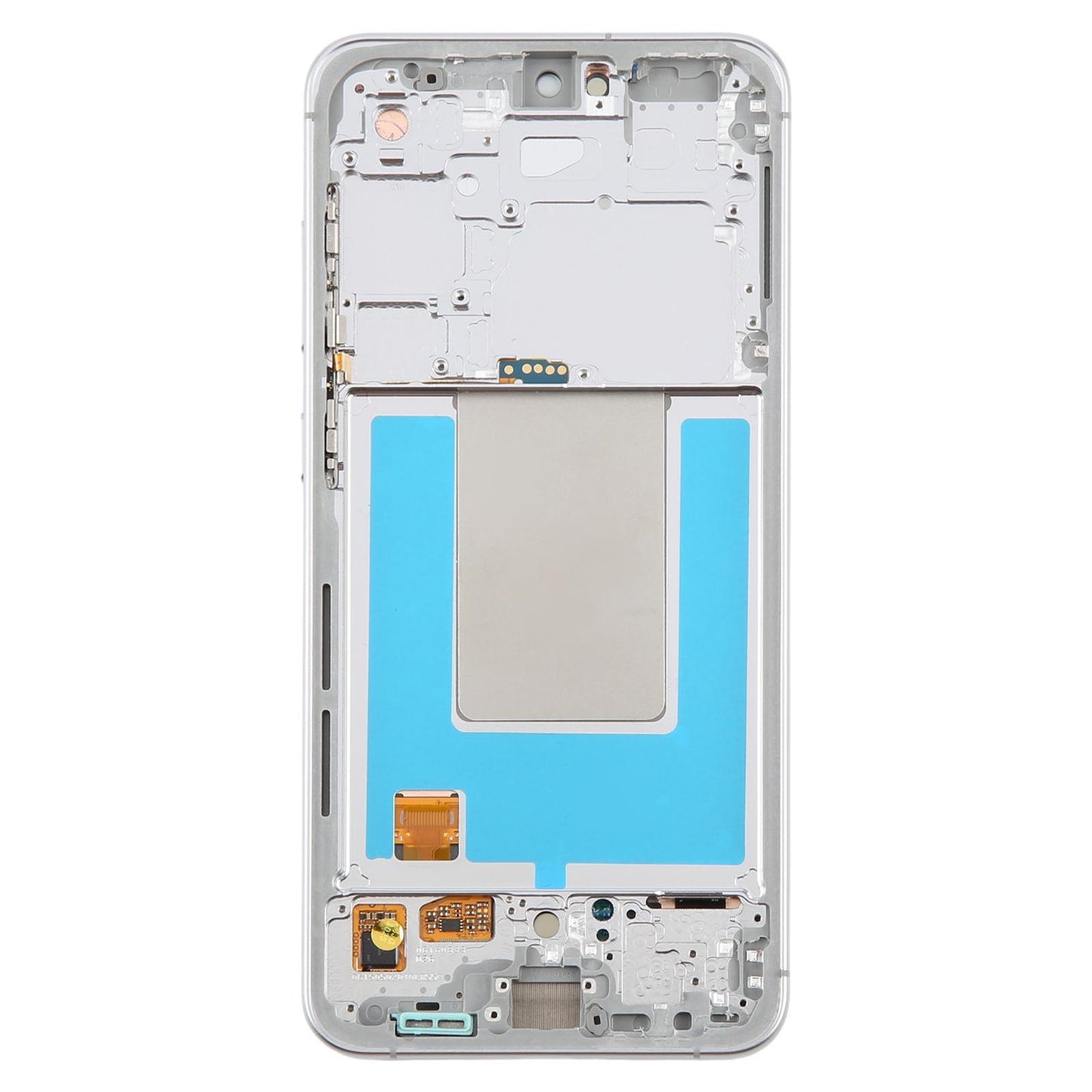 Display unit AMOLED voor Samsung Galaxy S24 FE (SM-S721B) met frame (zilver)