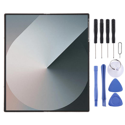 Display unit AMOLED (binnenscherm) voor Samsung Galaxy Z Fold6 (SM-F956B) met frame (zilver)