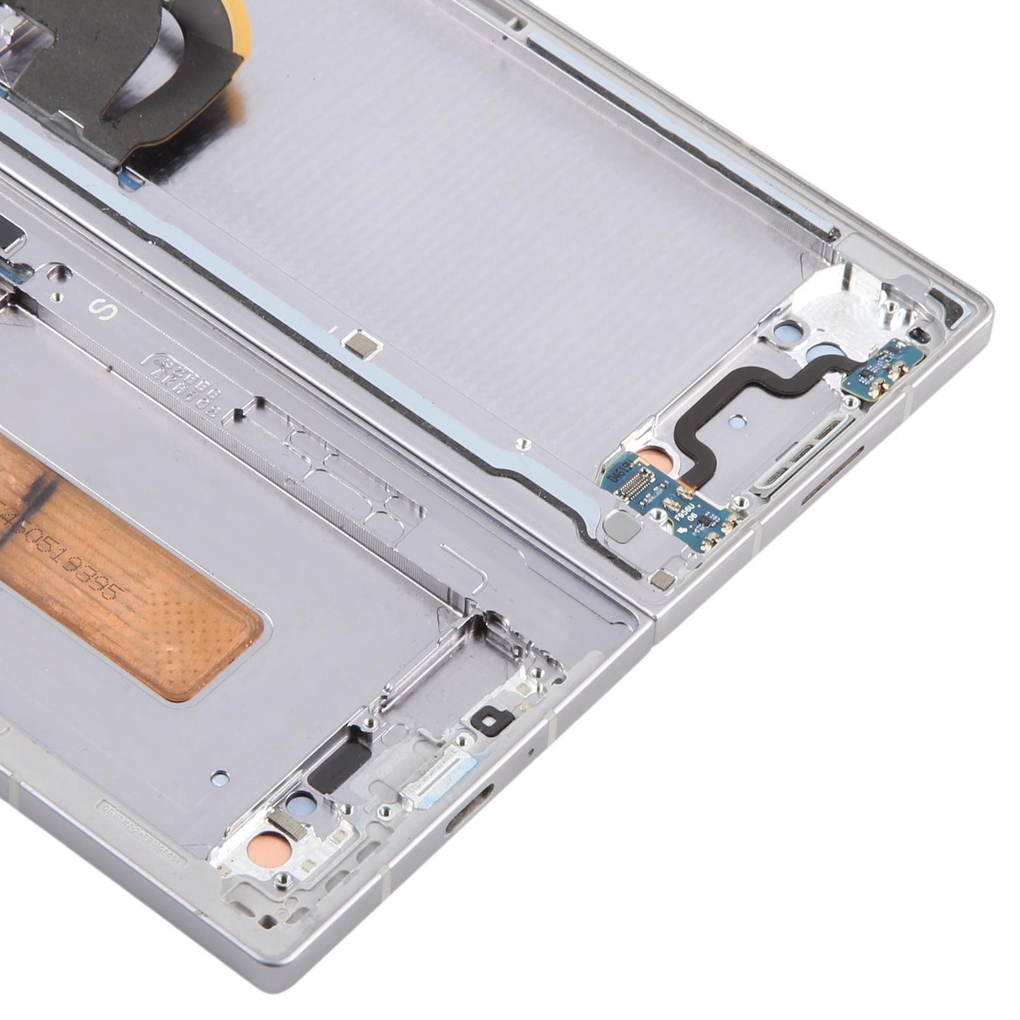 Display unit AMOLED (binnenscherm) voor Samsung Galaxy Z Fold6 (SM-F956B) met frame (zilver)