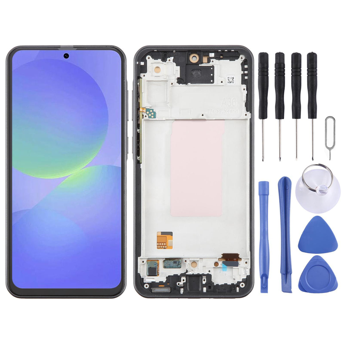 Display unit TFT voor Samsung Galaxy A36 SM-A366B (zwart)
