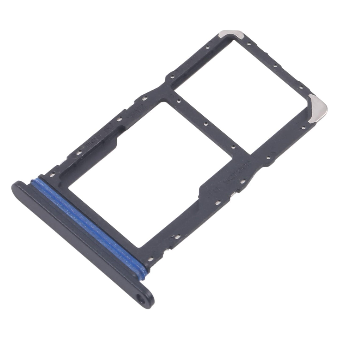 Simkaarthouder (dual sim / microSD) voor Samsung Galaxy A07 5G (SM-A076B) (zwart)