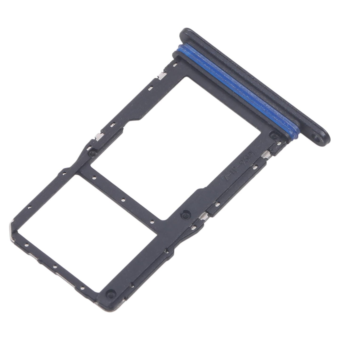 Simkaarthouder (dual sim / microSD) voor Samsung Galaxy A07 5G (SM-A076B) (zwart)