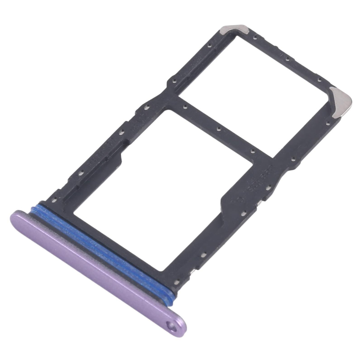 Simkaarthouder voor dual sim en microSD voor Samsung Galaxy A07 5G SM-A076B (paars)