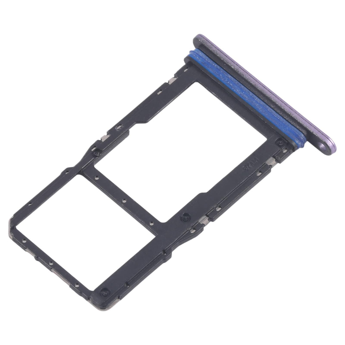 Simkaarthouder voor dual sim en microSD voor Samsung Galaxy A07 5G SM-A076B (paars)