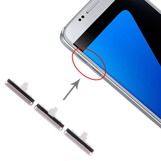 Zijknoppenset 10 stuks voor Samsung Galaxy S7 (goud)