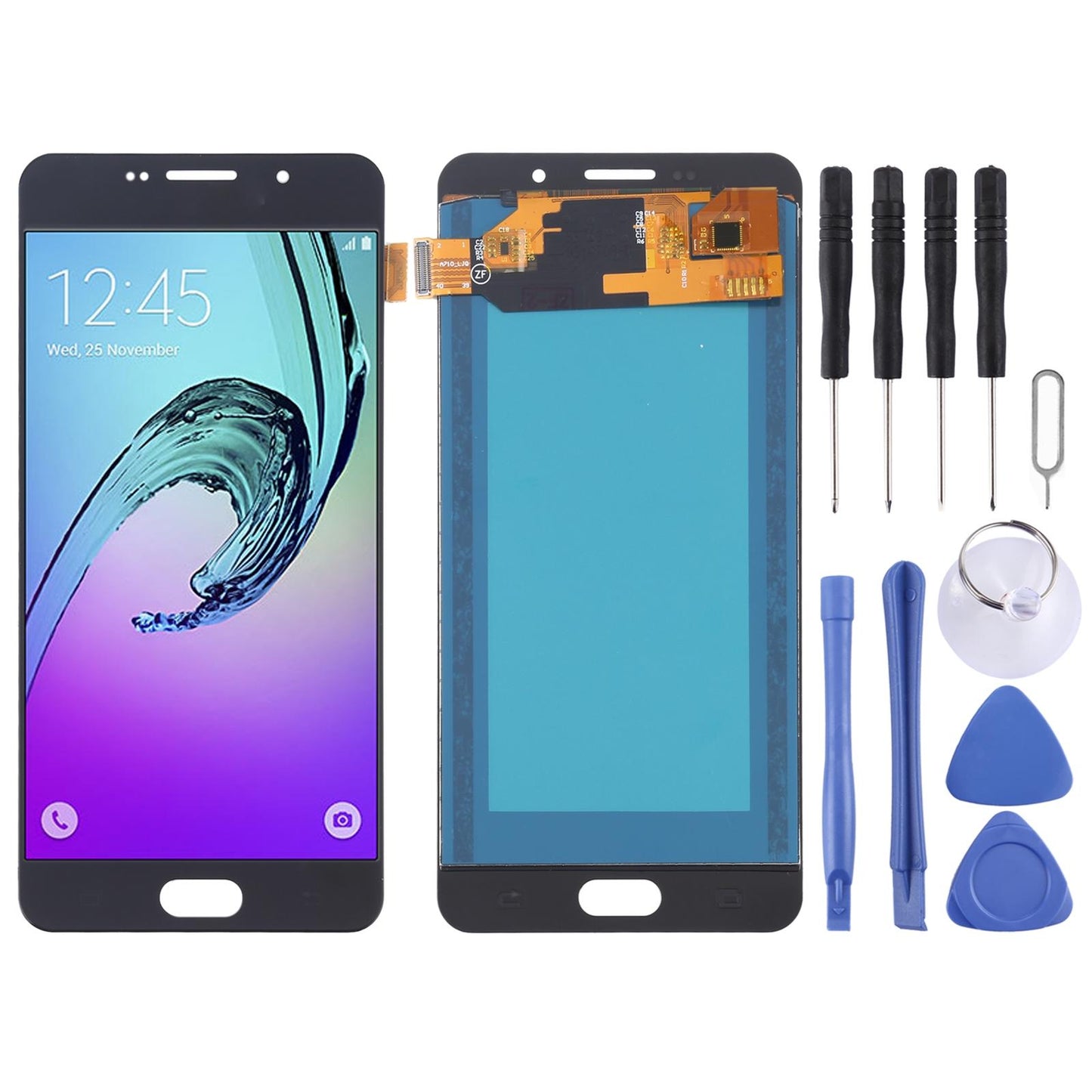 Display unit TFT voor Samsung Galaxy A7 (2016) A710 (zwart)