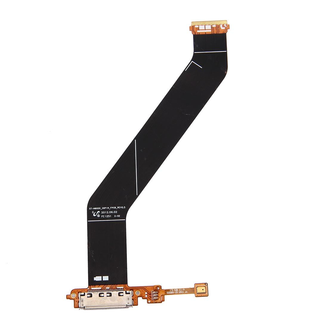 Oplaadconnector-flexkabel voor Samsung Galaxy Note 10.1 N8000 (revisie 0.5)