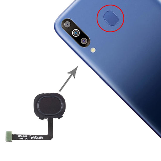 Vingerafdruksensor-flexkabel voor Samsung Galaxy M30 (zwart)