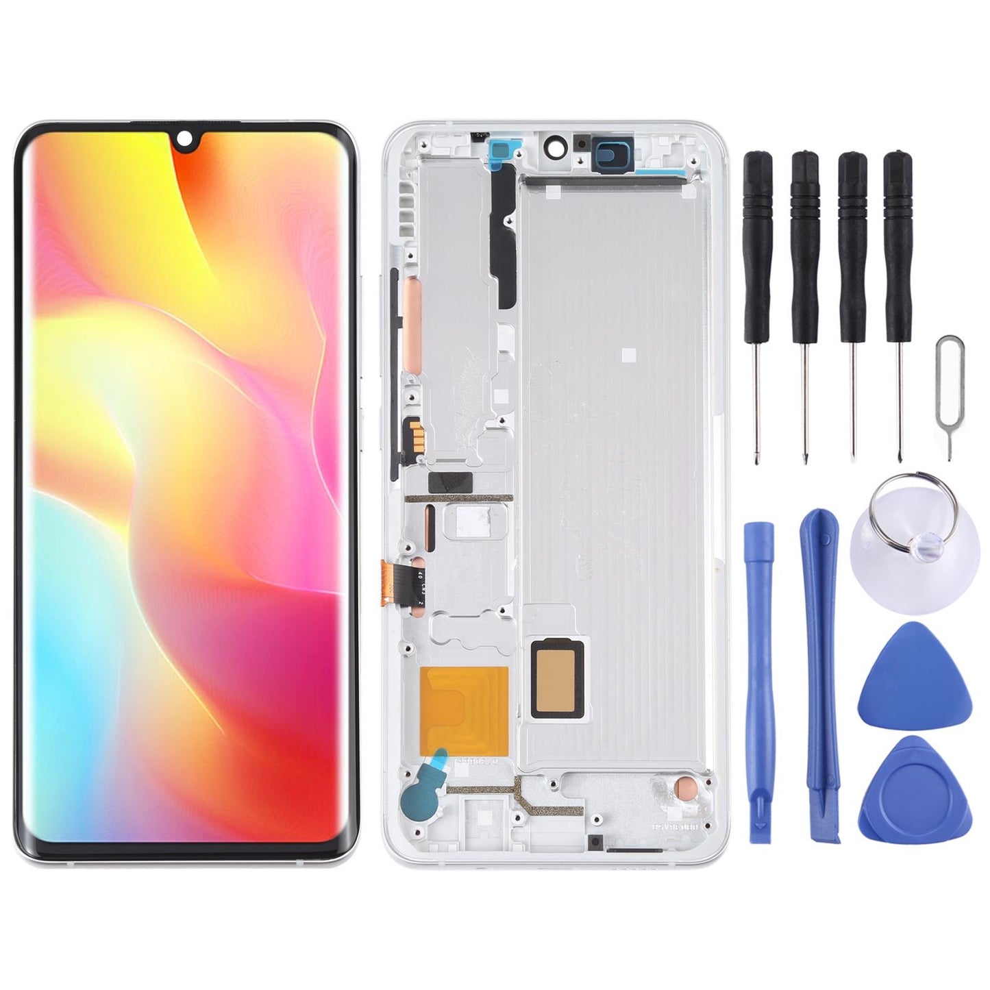Display unit AMOLED voor Xiaomi Mi Note 10 Lite - zilver