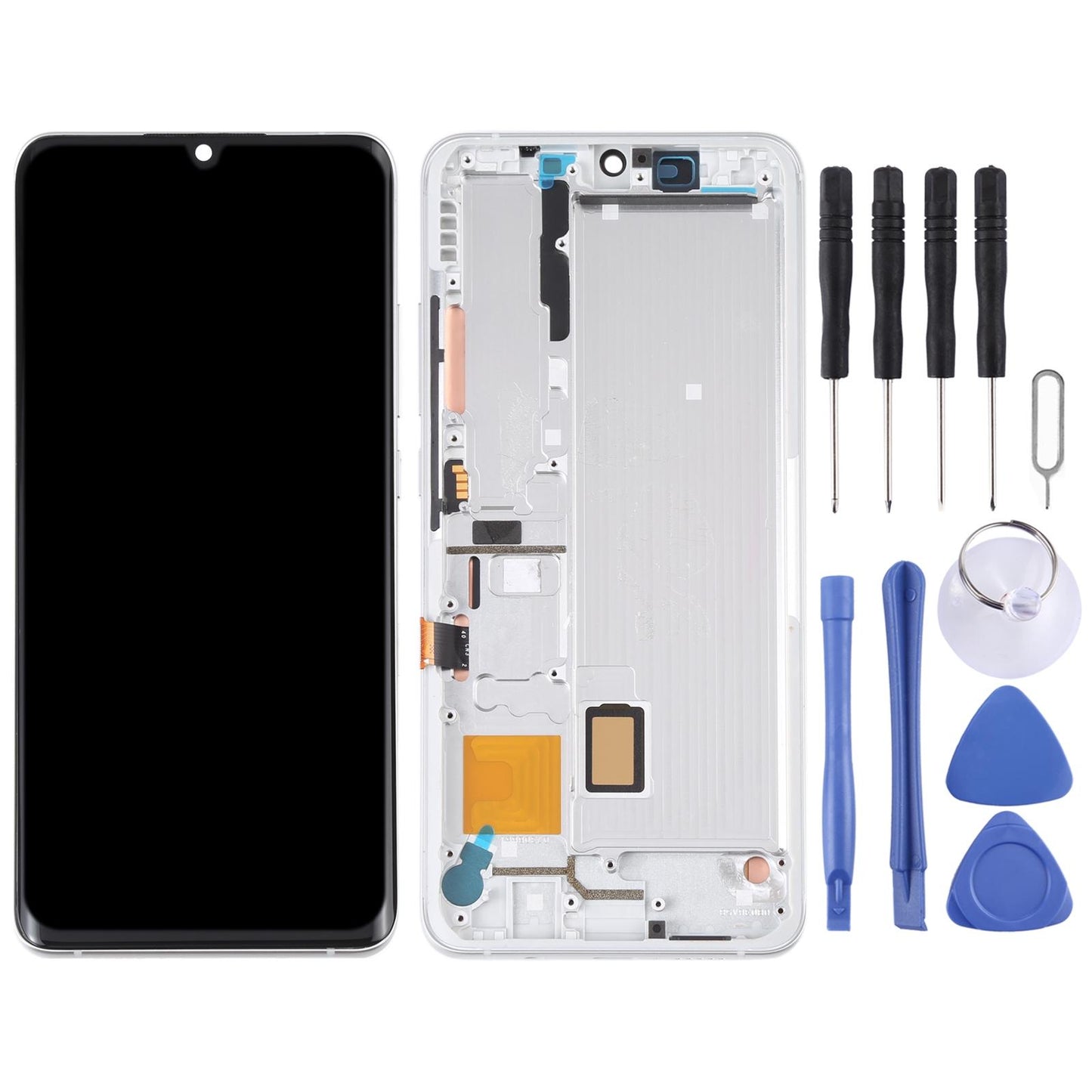 Display unit AMOLED voor Xiaomi Mi Note 10 Lite - zilver