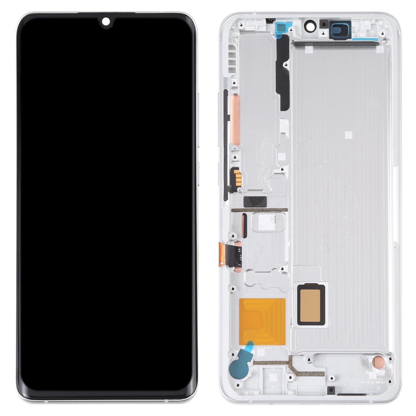 Display unit AMOLED voor Xiaomi Mi Note 10 Lite - zilver
