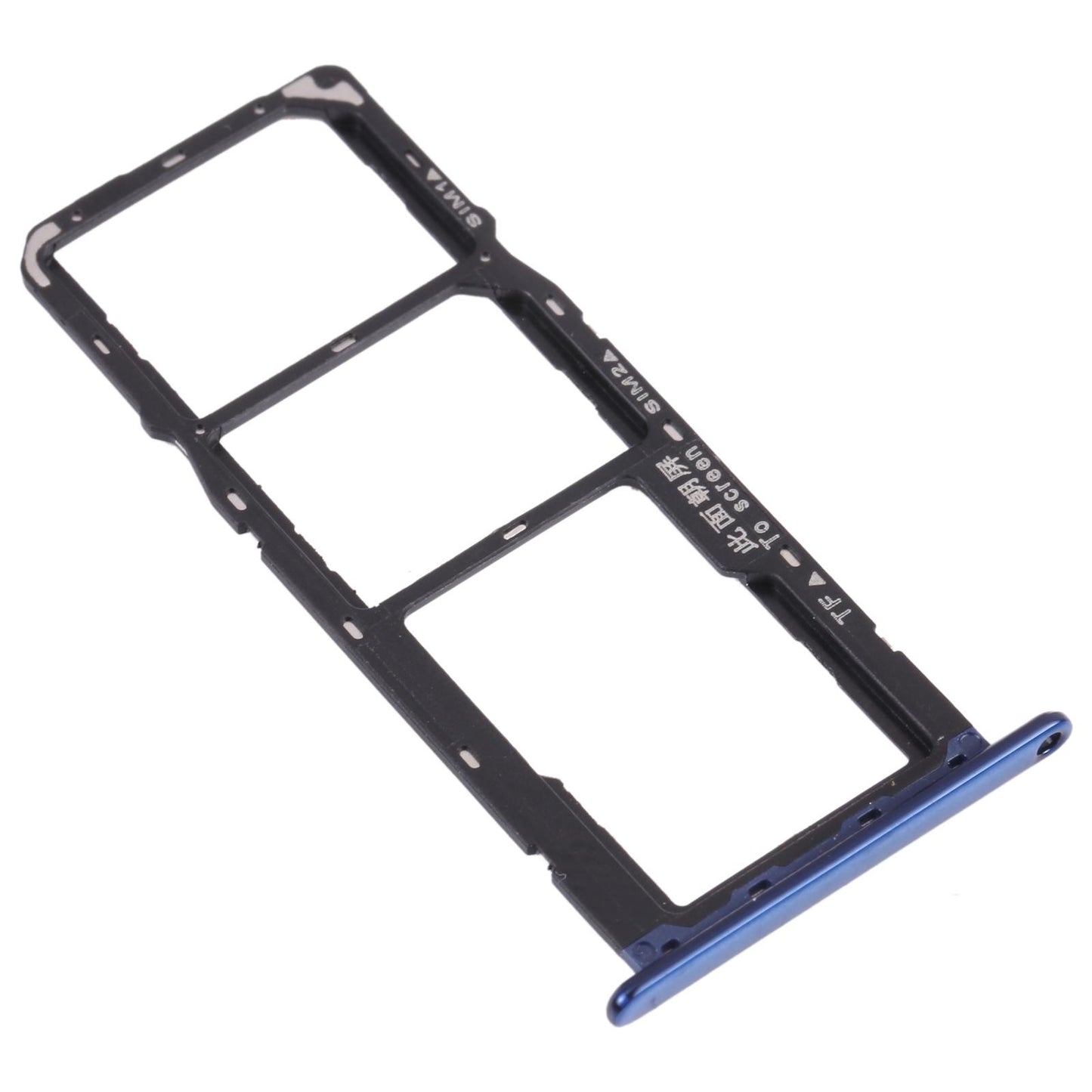 SIM- en microSD-kaarthouder voor Huawei Y6 Prime (2018) (Blauw)