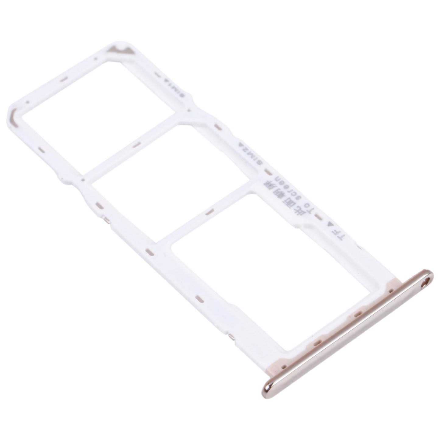 SIM- en microSD-kaarthouder voor Huawei Y6 Prime (2018) (Zilver)