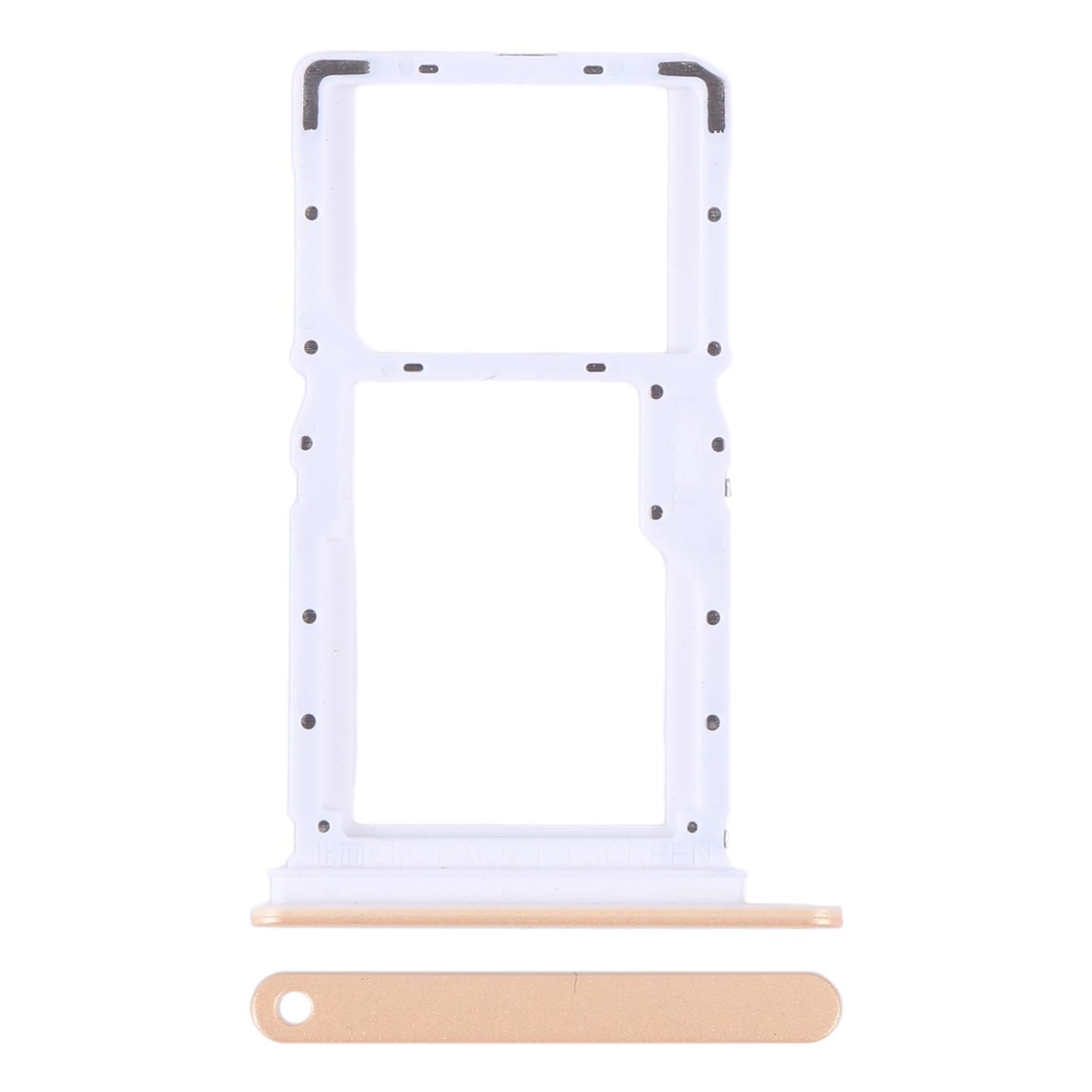Simkaarthouder (SIM + microSD) voor Xiaomi Redmi Note 13 5G (roze)