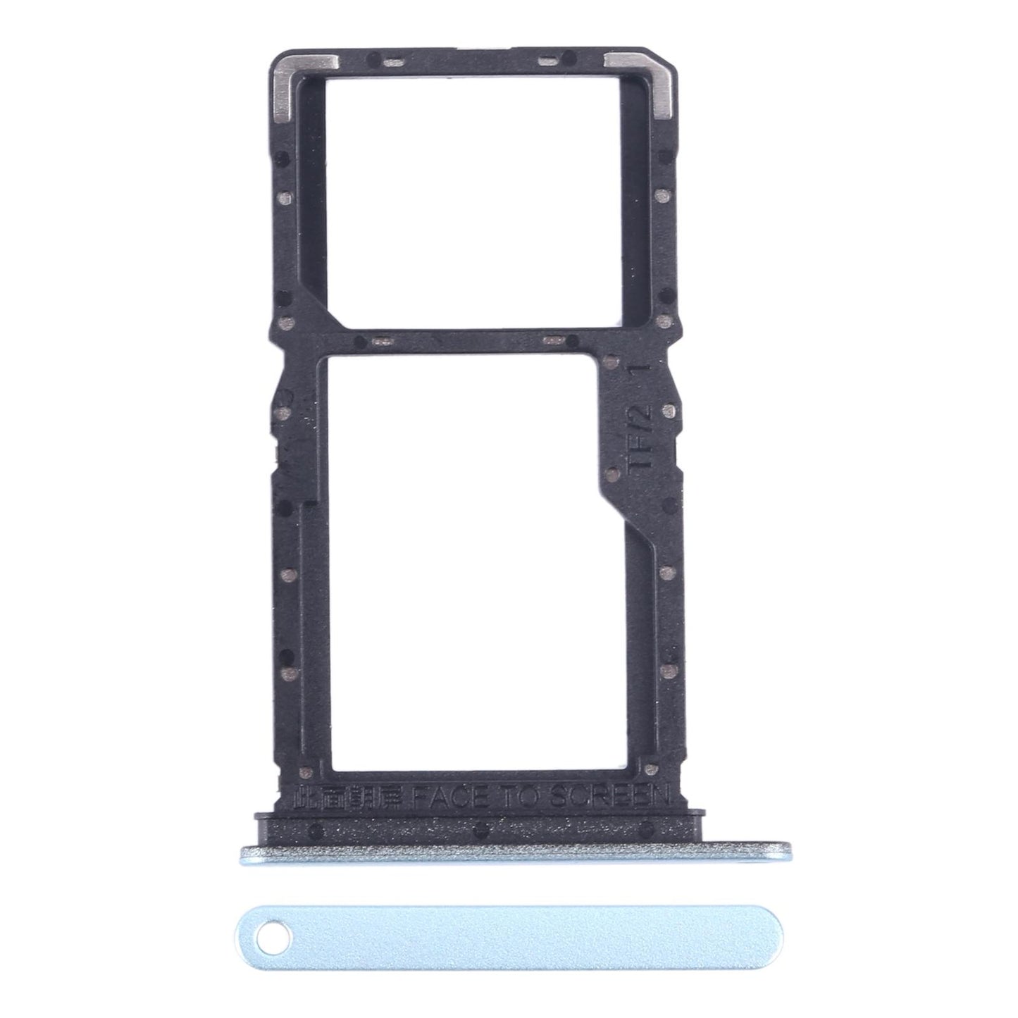 Simkaarthouder (SIM + microSD) voor Xiaomi Redmi Note 13 5G (blauw)