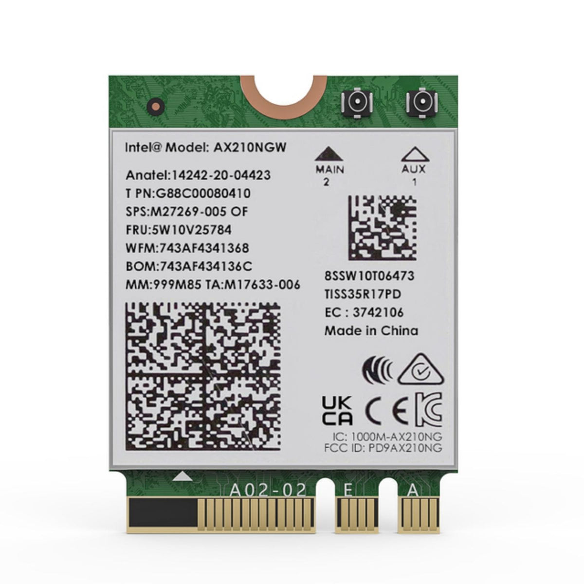 WAVLINK WN675X3M wifi 6E M.2-netwerkkaart met Bluetooth 5.3 (AX5400)
