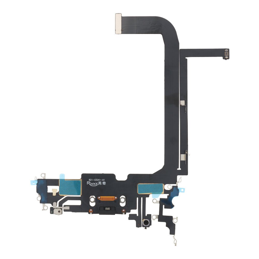 Apple iPhone 13 Pro Max oplaad poort flex kabel (met IC) zwart