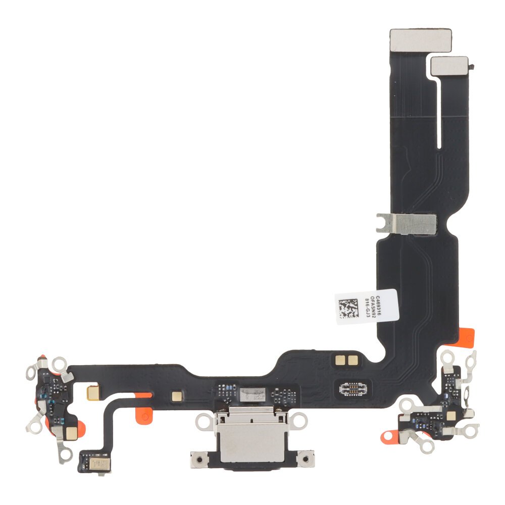Apple iPhone 15 Plus oplaad poort flex kabel zwart