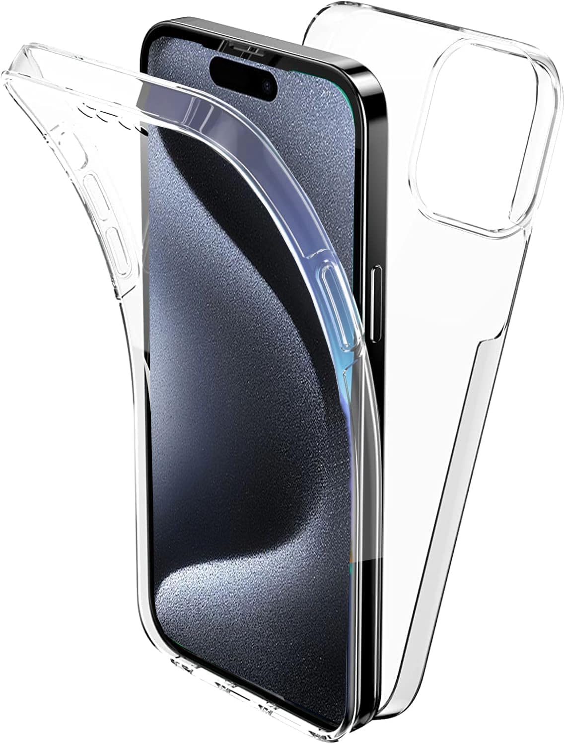 Apple iPhone 15 TPU hoesje voor + achter