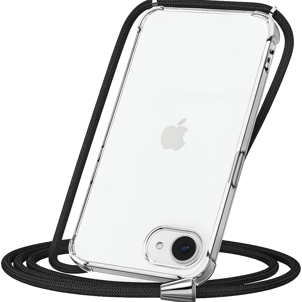 Apple iPhone 16e/17e crossbody hoesje met draag koord