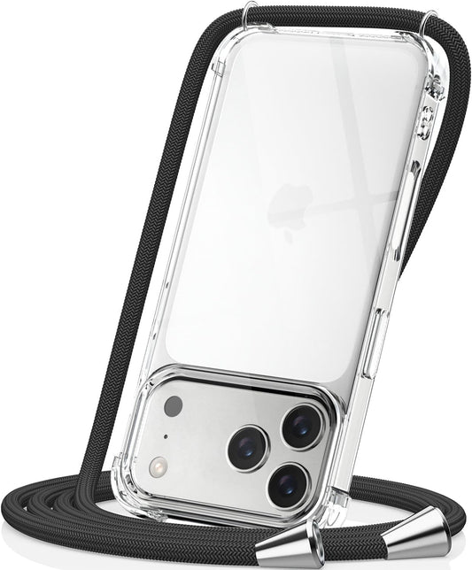 Apple iPhone 17 Pro Max/18 Pro Max crossbody hoesje met draag koord