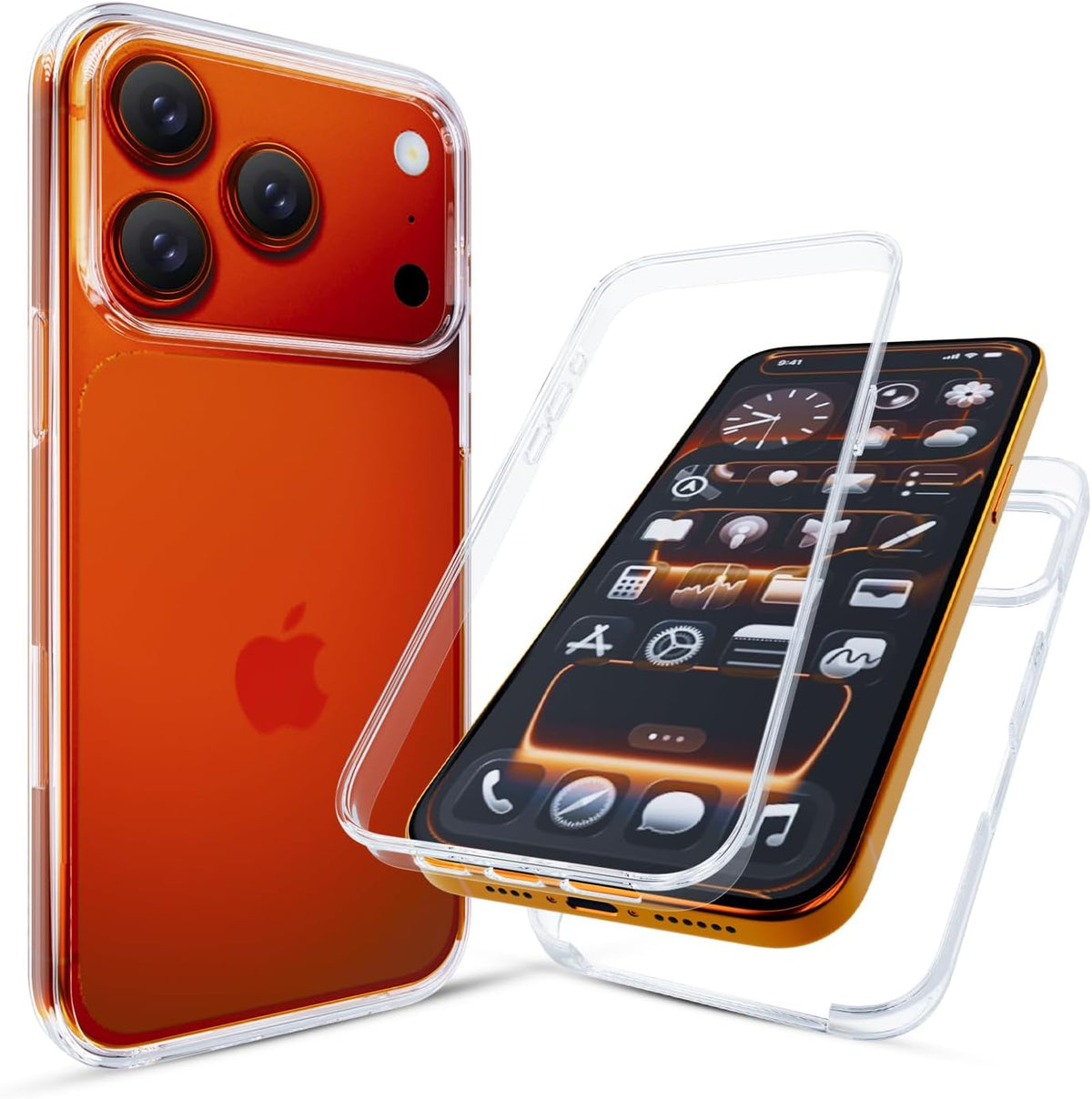 Apple iPhone 17 Pro Max/18 Pro Max TPU hoesje voor + achter