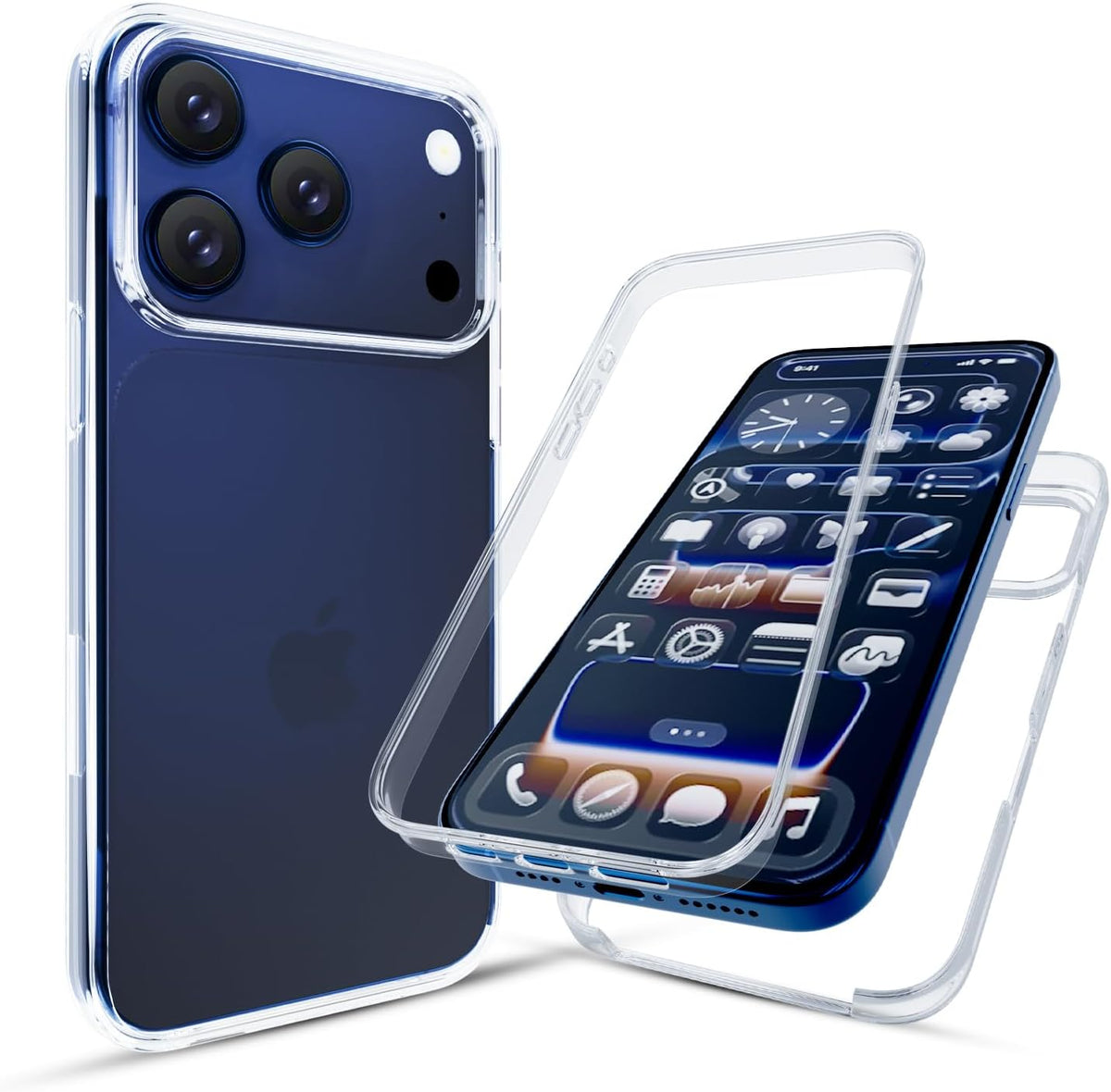 Apple iPhone 17 Pro/18 Pro TPU hoesje voor + achter