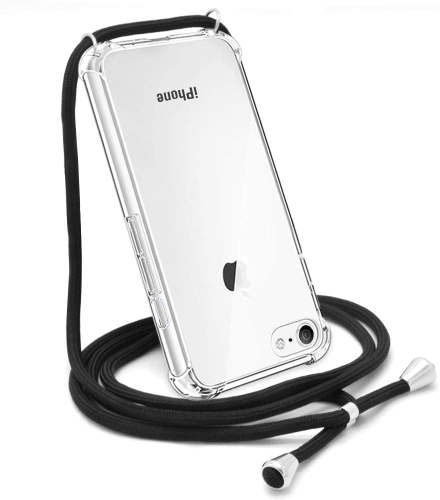 Apple iPhone 7/8/SE 2020/2022 crossbody hoesje met draag koord
