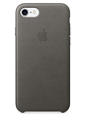 Apple leren hoesje voor iPhone 7 - storm grijs - MMY12ZM/A