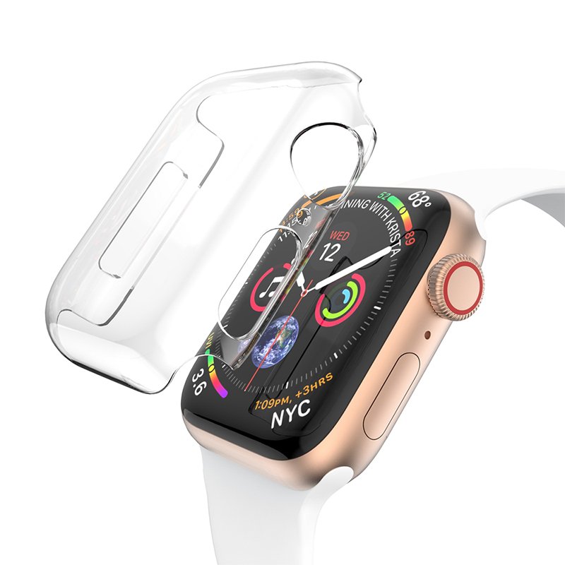 Apple Watch Series 4/5/6/SE - 40mm screenprotector en cover voor de behuizing - transparant