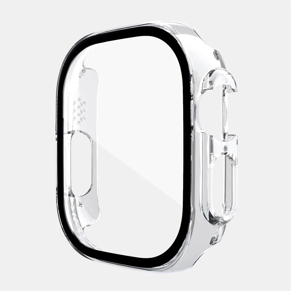Apple Watch Series 7/8/9 - 45mm screenprotector en cover voor de behuizing - transparant