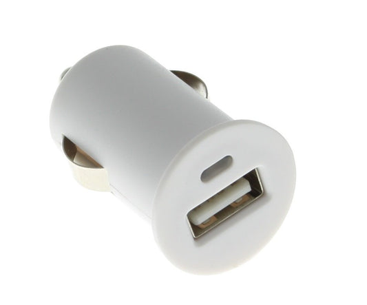 Autolader compact 1A USB universeel wit