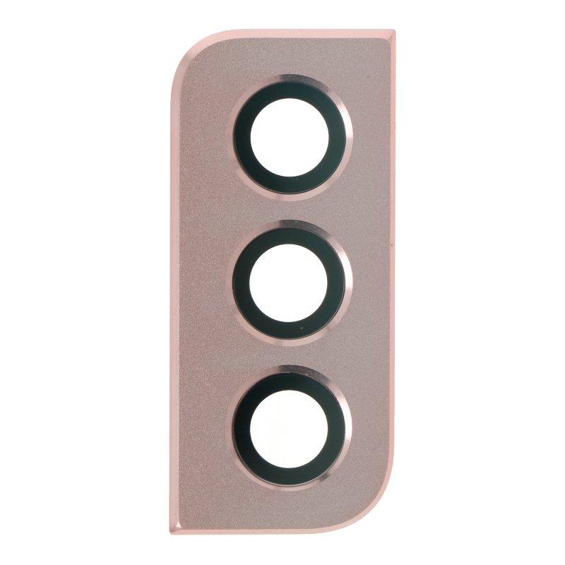 Back camera lens cover en bezel Samsung Galaxy S21 goud