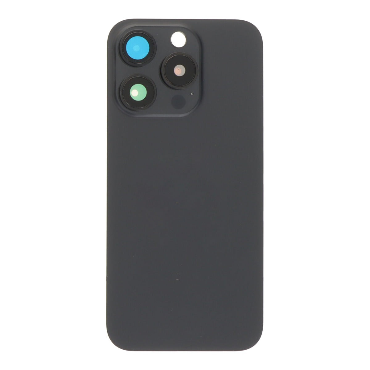 Back cover - achterkant iPhone 15 Pro met cameralenzen en MagSafe magneetring zwart