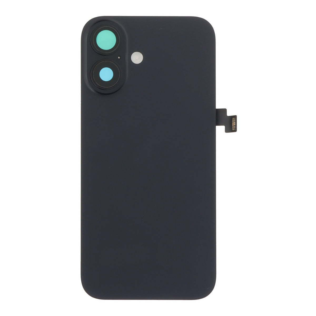 Back cover - achterkant iPhone 16 met cameralenzen en MagSafe magneetring zwart