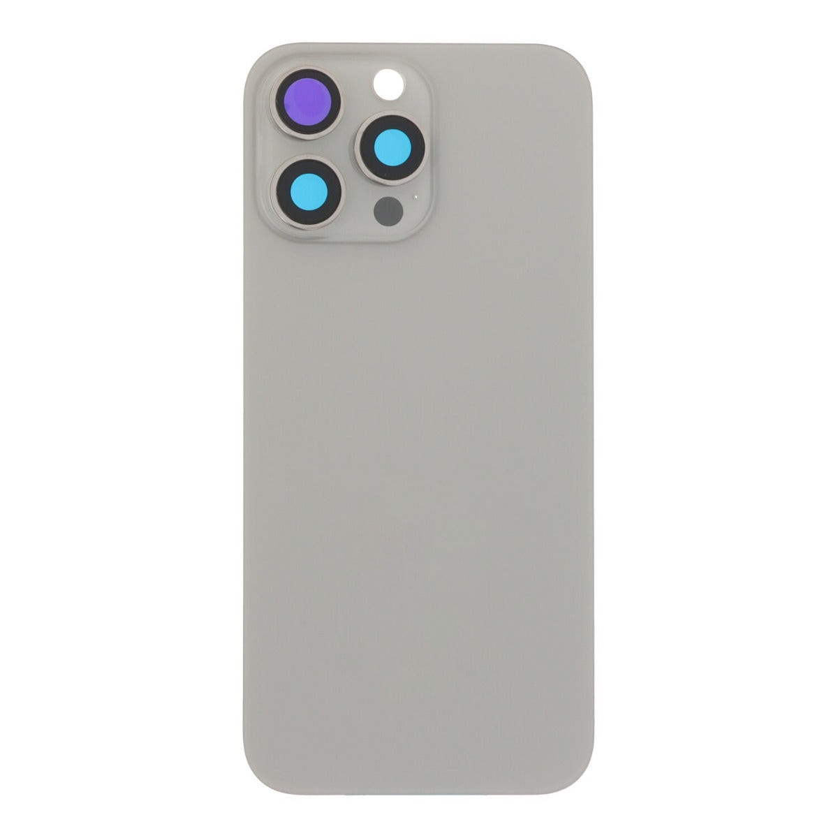 Back cover - achterkant iPhone 16 Pro Max met cameralenzen en MagSafe magneetring grijs