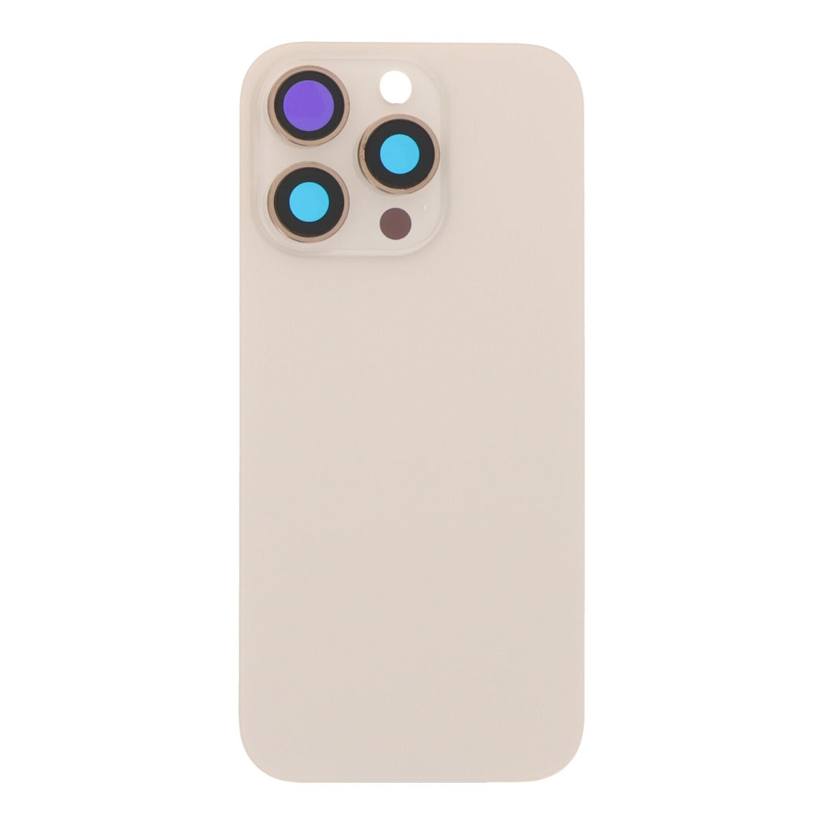 Back cover - achterkant iPhone 16 Pro met cameralenzen en MagSafe magneetring beige