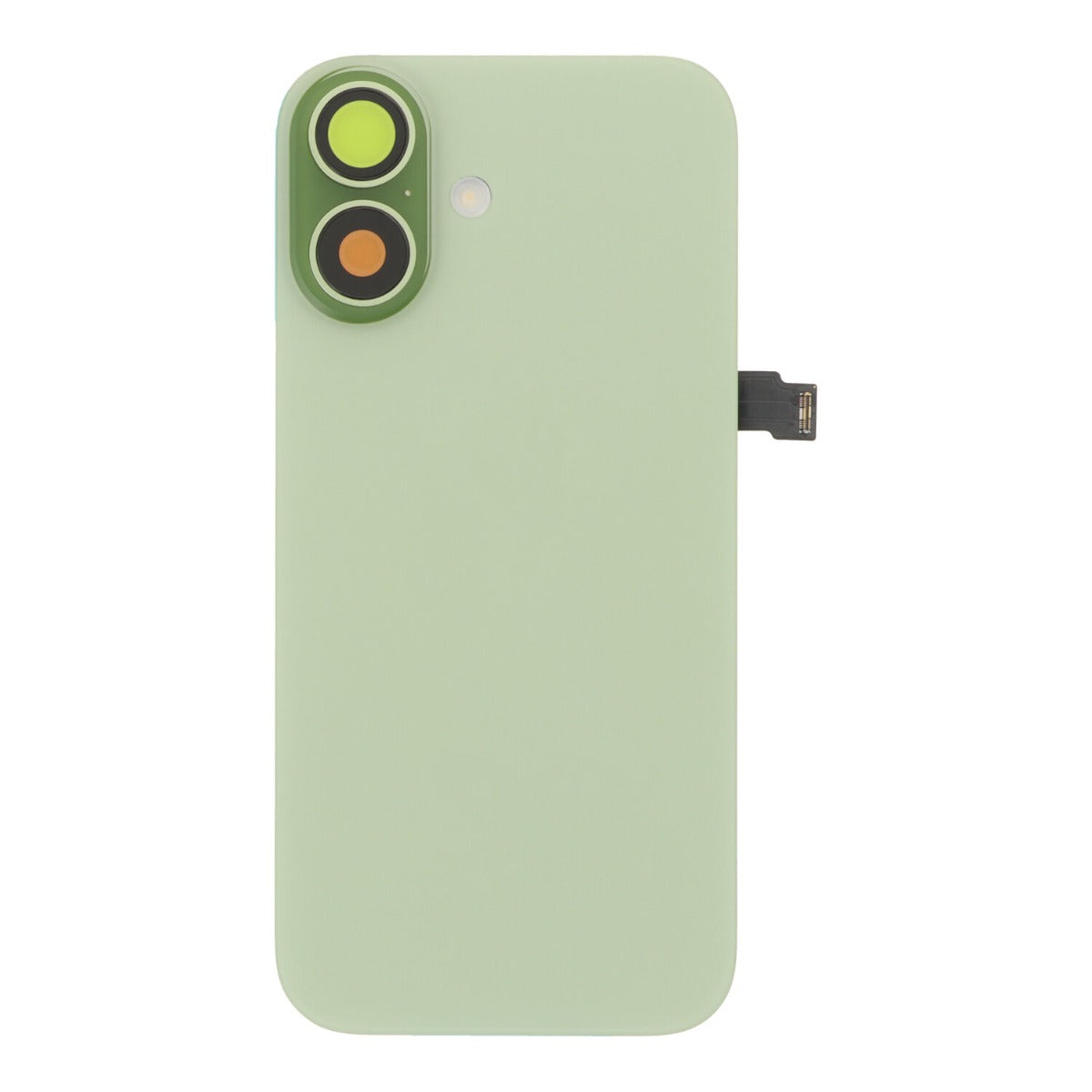 Back cover - achterkant iPhone 17 met cameralenzen en MagSafe magneetring groen