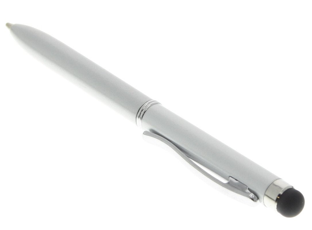 Balpen met stylus functie zilver