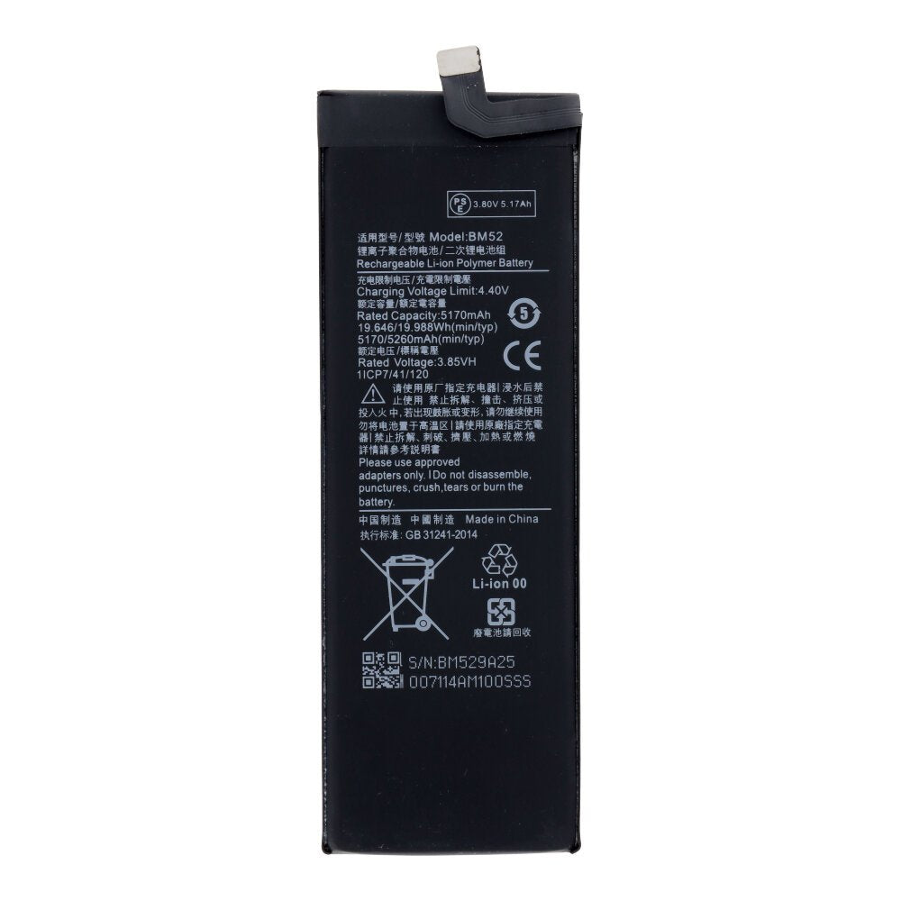 Batterij BM52 5260 mAh geschikt voor Xiaomi Mi Note 10/Lite/Pro