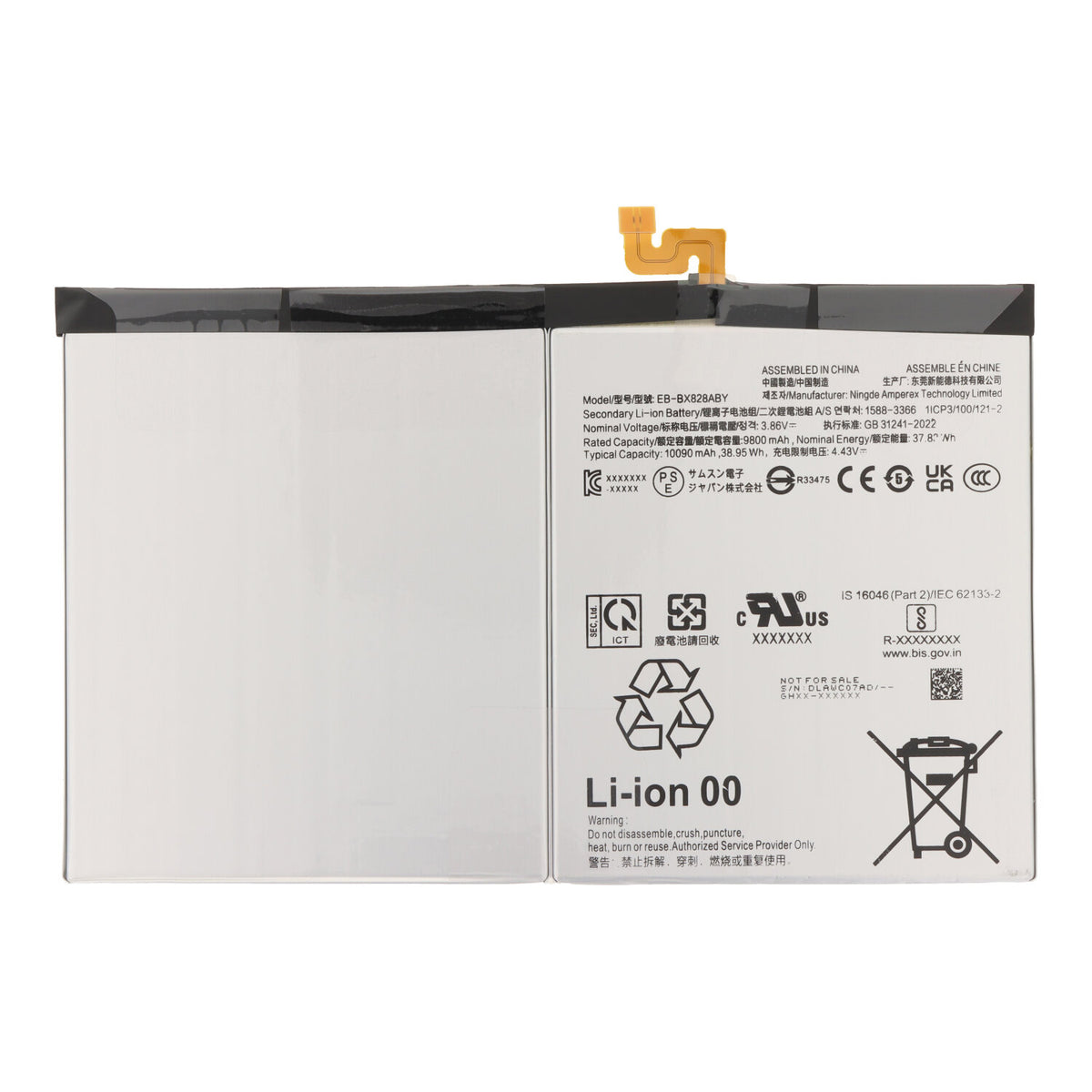 Batterij EB-BX828ABY geschikt voor Samsung Galaxy Tab S10 Plus