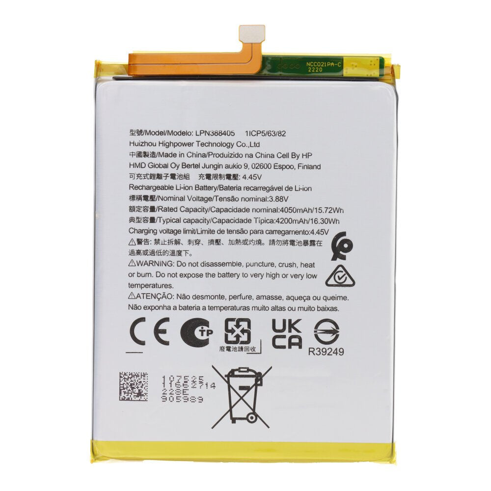 Batterij Nokia X30 - LPN388405 - 4050mAh